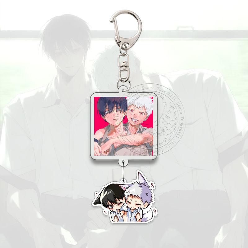 The Summer Hikaru Died Keyring Anime Cartoon Cartoon Q Version Kawaii Acrylic Pendant Keychain Bag Decorate Accessories Gift