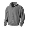Men S Fleece Lined Zip Up Stand Collar Sweatshirt