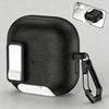 Leather Texture Protective Case with Stand for Huawei Freebuds Clip2 Bluetooth Earbuds