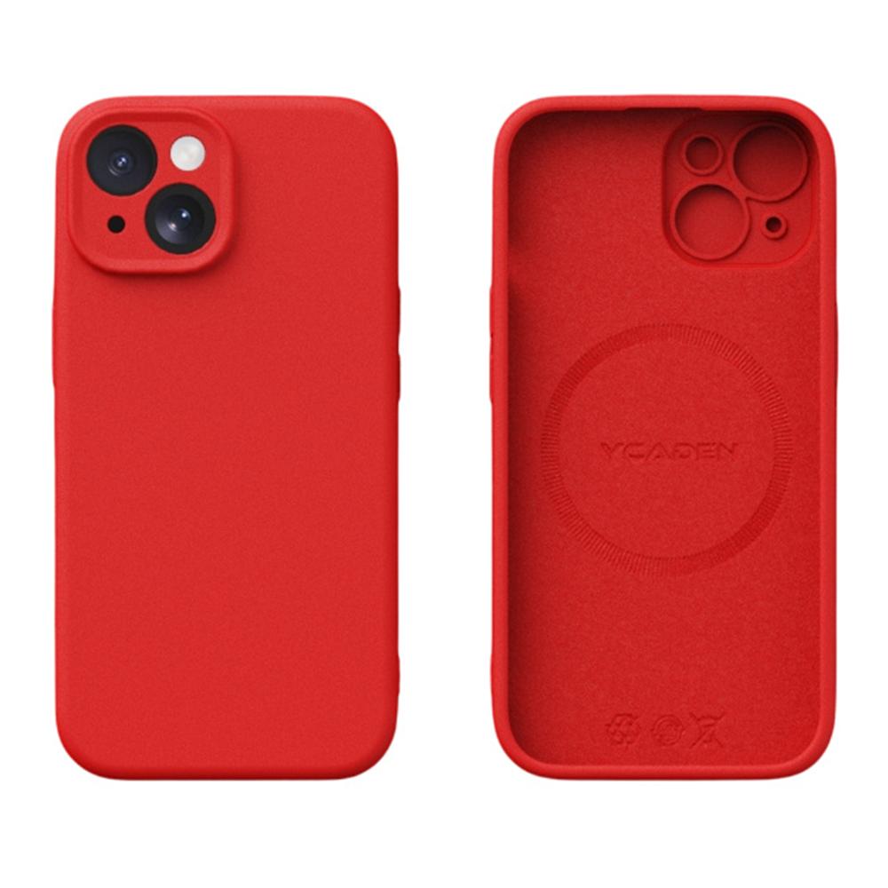 YCADEN Etui na iPhone 15 Kompatybilne z MagSafe Precyzyjne wycięcia TPU Pokrowiec na tył telefonu