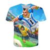 Men Women Gaming T-Shirt With 3D Digital Print Character Design Casual Short Sleeve Tee