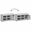 Shoe Cabinet with Door Concrete Grey 100 x 39.5 x 51 cm Particleboard