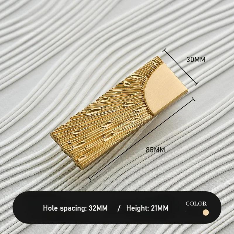 

Unique Lines Satin Brass Handle Closet Wardrobe Door Cabinet Handle Drawer Bathroom Cabinet Handle Home Decor