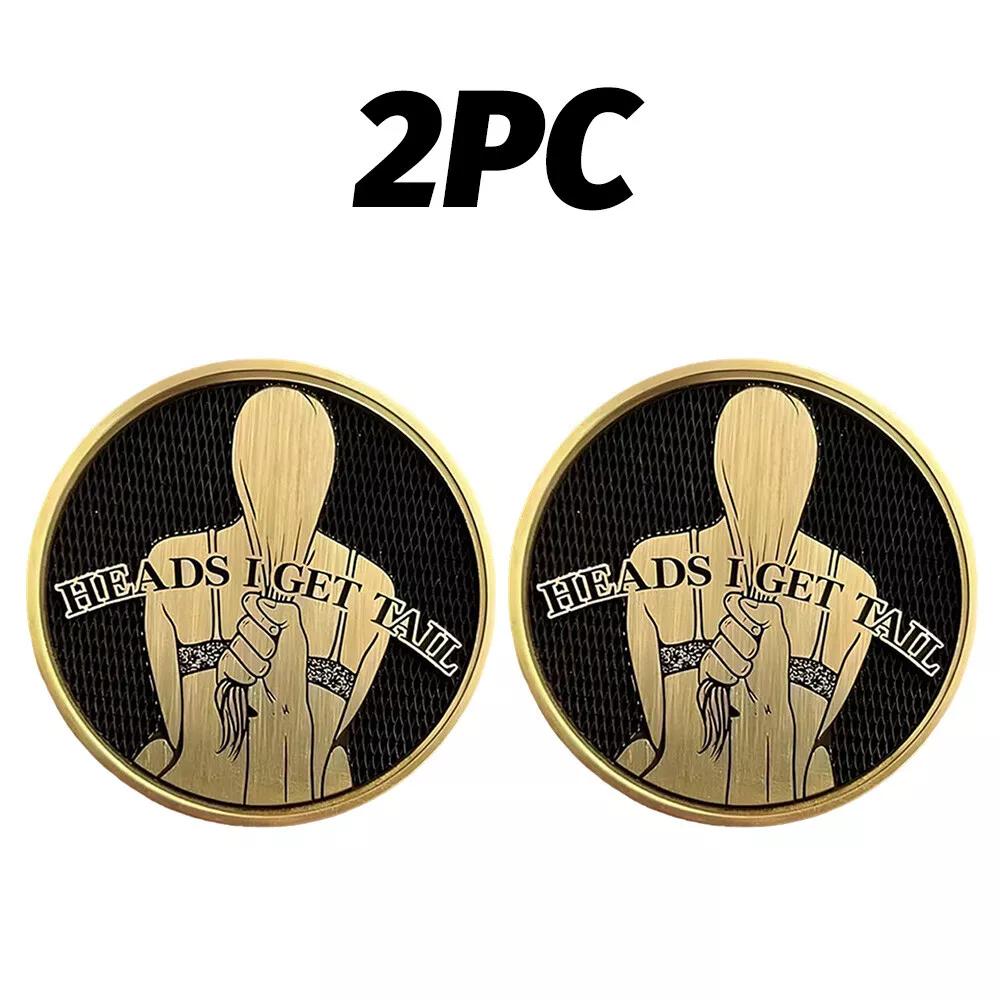 

Смешные монеты «Орел и решка», «Орел и решка» - «Решка и решка» Двусторонняя монета 2PCS