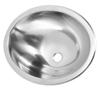 446x346x150mm RV 304 Stainless Steel Sink Oval Round Kitchen Hand Wash Bath Sink with 40mm Sewer