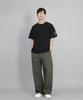 Seinteukeulu Front-Cutting Detail Ex Wide Pants Cde-371 Khaki