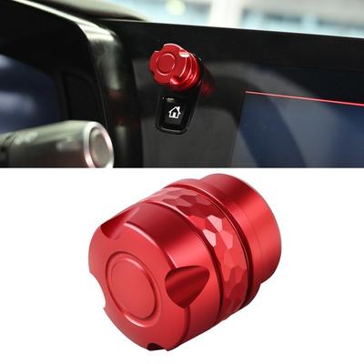 Car Radio Volume Control Knob Red Black Silver For CHEVROLET Corvette Stingray Z06 E-Ray C8 Coupe 2025