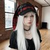 Rabbit Ears Plaid Beret Hat Thin Brim Newsboy Peaked Hat Casual Painter Artist Cap  Girls
