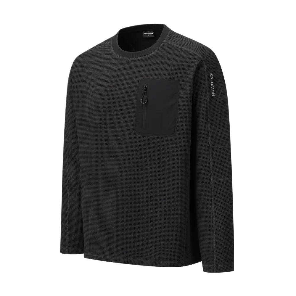New SALOMON Uni Sweatshirts Unisex Black C29972