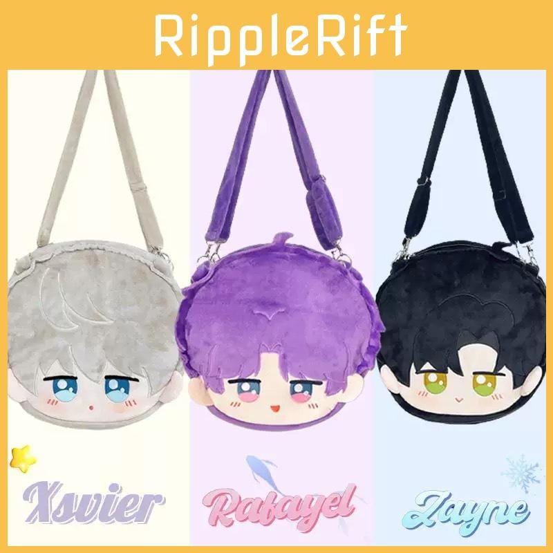 Love And Deepspace Xavier Rafayel Zayne Plush Backpack Cartoon Design Zipper
