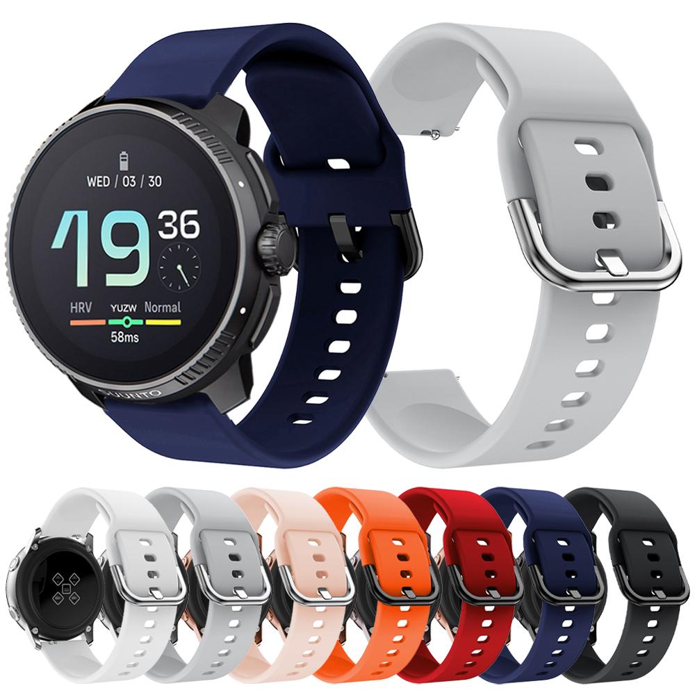 Silicone 20mm 22mm Strap For SUUNTO VERTICAL/RACE Sports Wristband For SUUNTO 9 5 PEAK PRO 3 Fitness Replacement Bracelet Band