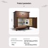 Tiger Brand 65CM Bedside Hidden Drawer Home Safe