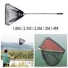 Floating Fish Net Foldable Pole Multifunctional Collapsing Handle Practical Accessories Stainless Steel for Adults and Children