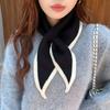 Female Knit Scarf Girls Shirt False Collar for Sweater Dress Shirt Detachable Collar Women Autumn Warm Fake Collars Small Shawl