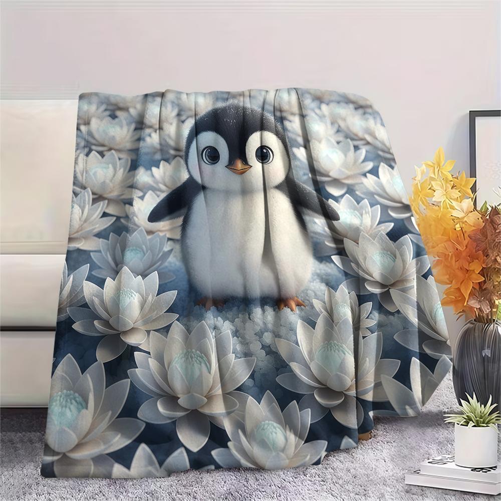 1 Manta de Franela con Estampado de Dibujos Animados, Alta Calidad, Cómoda para Todas las Estaciones, Decoración del Hogar, Calidez y Confort, Perfecta para Regalo de Navidad o Cumpleaños
