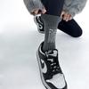 Tide Brand 23Fw Niche English Alphabet Double Needle Socks Medium Tube Socks Pure Cotton Stacking Socks Of The Same Style