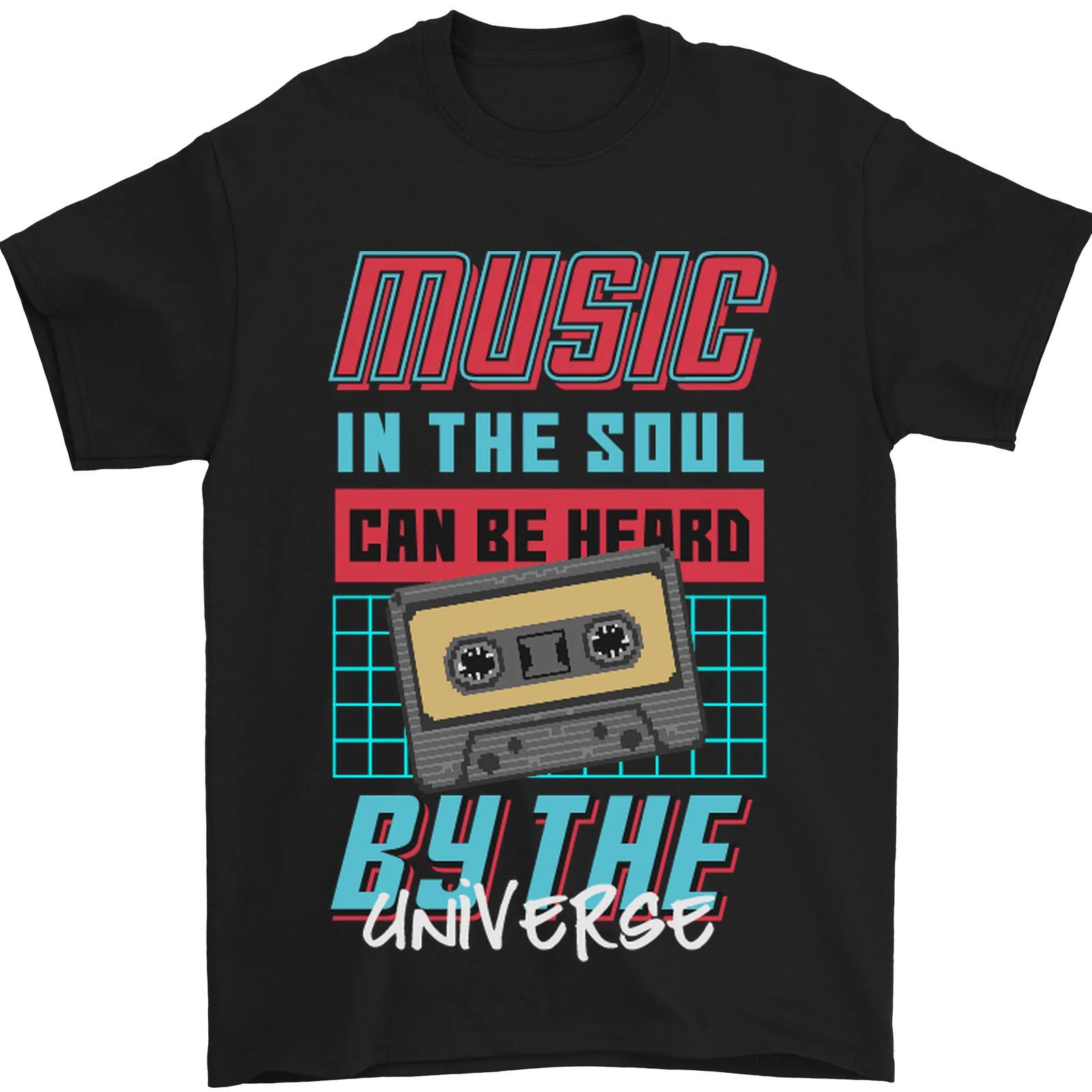 Music IN The Soul Heard Of The Universe Men Maglietta Cotton XXL