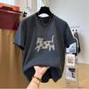 T-shirt Women Casual Large Size Loose Round Neck Pullover Short-sleeved Tops