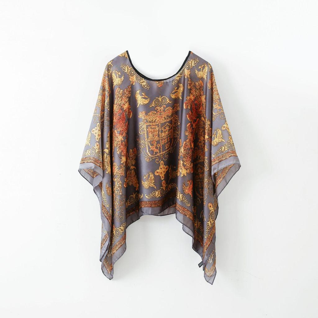 Women's Spring/Summer Silk Scarf & Sunscreen Shawl Cardigan