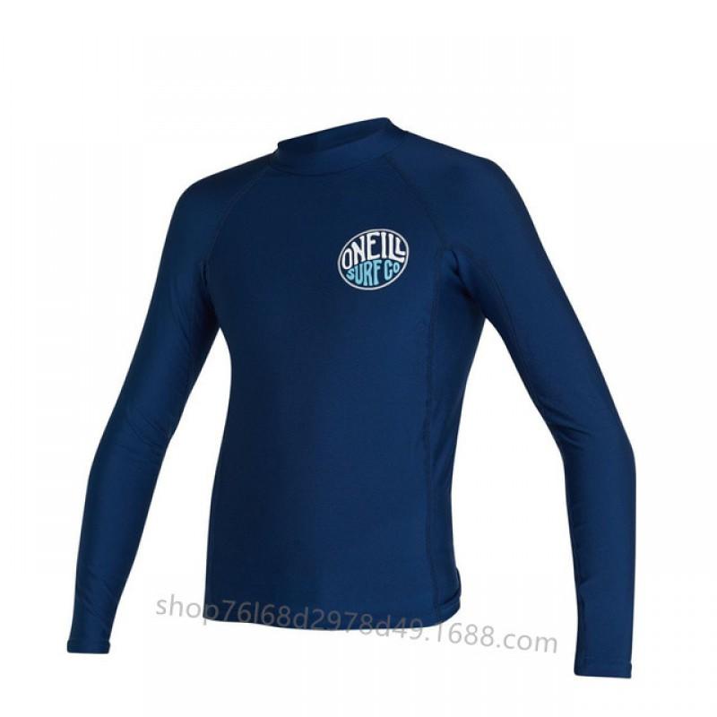 Men Women UV Protection Long Sleeve Rash Guard Surfing Dive Suit Quick Dry Snorkeling Top High Neck