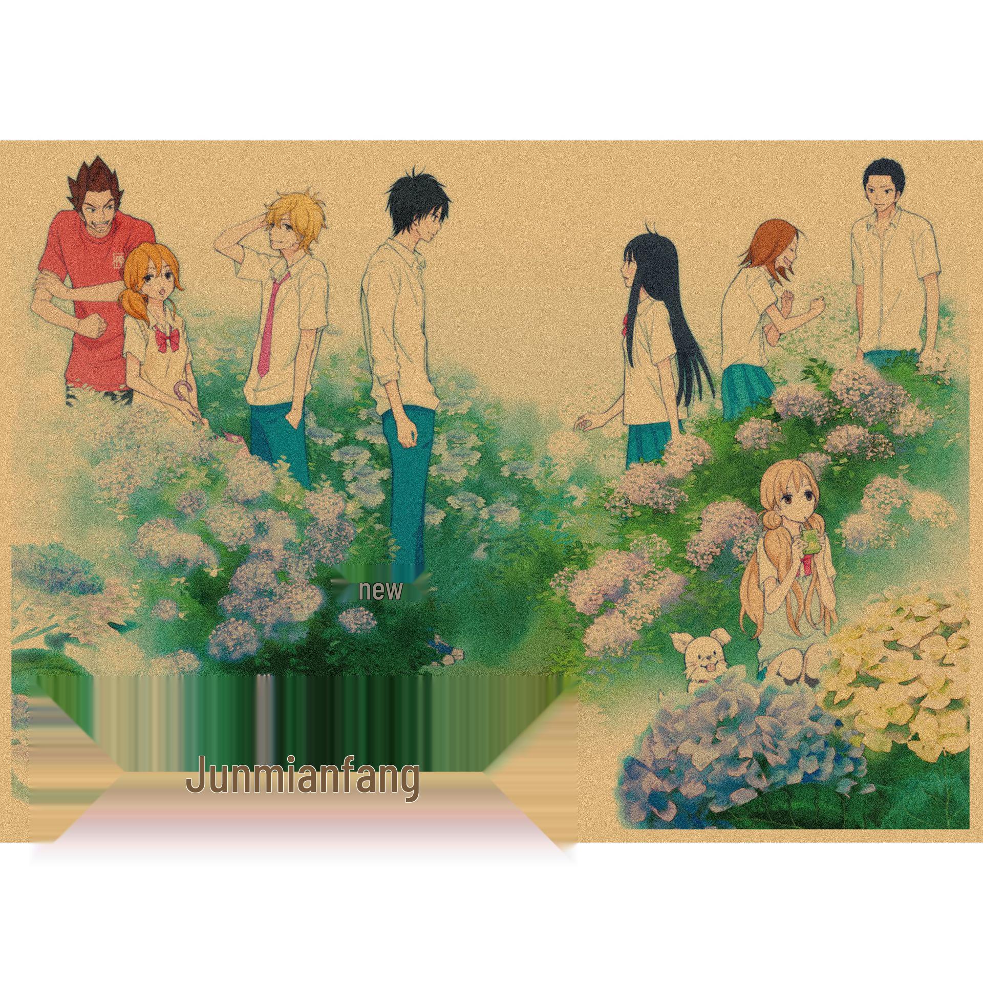 Ретро-постер Kimi ni Todoke - Японская молодежная романтическая драма, Декоративная настенная роспись 29.7X42cm (A3 size)