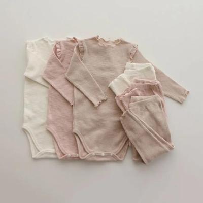 Spring Autumn Infant Clothing Suit Cotton Long Sleeve Bodysuit + Leggings Newborn Boy Girl Clothing