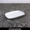 Elegant White Ceramic Towel & Soap Dish