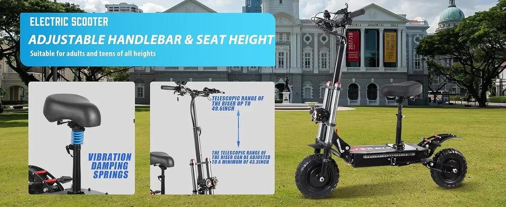 New E-Scooter J-30max 6000W Dual Motor 60V38AH Battery Escooter Foldable High-power Outdoor Sports Max Speed 85KM/H Electric Scooters