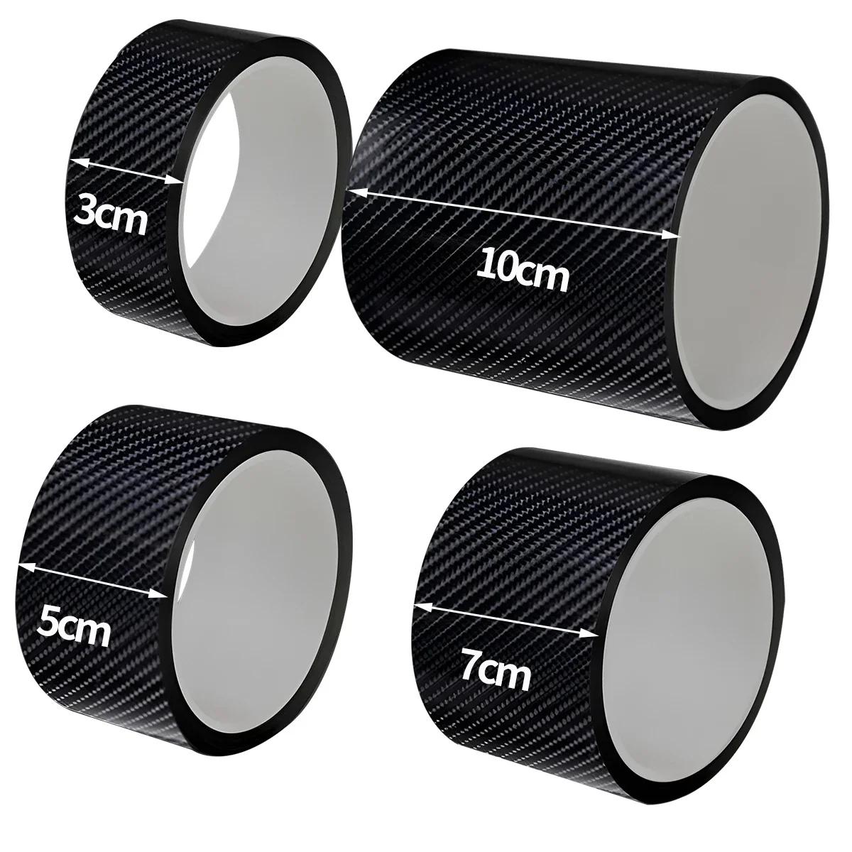 

Carbon Fiber Sticker Car Door Sill Protector Film Anti Waterproof Scratch Tape for Auto Door Sill Edge Side Mirror B-pillar 3cm&300cm чёрный