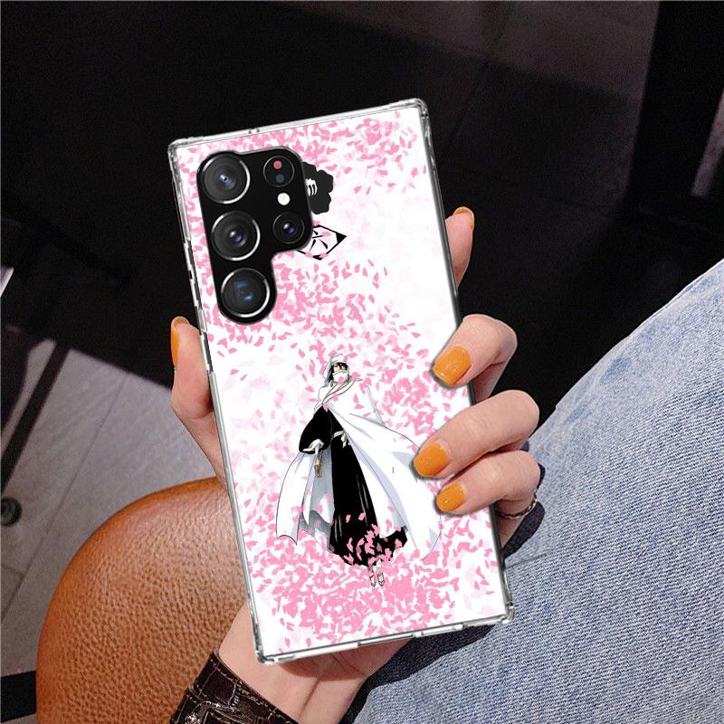 Bleach Kuchiki Byakuya Phone Case For Samsung Galaxy S24 S25 Edge S26 Ultra S23 S22 S21 Plus S20 FE + Personalized Print Cover G