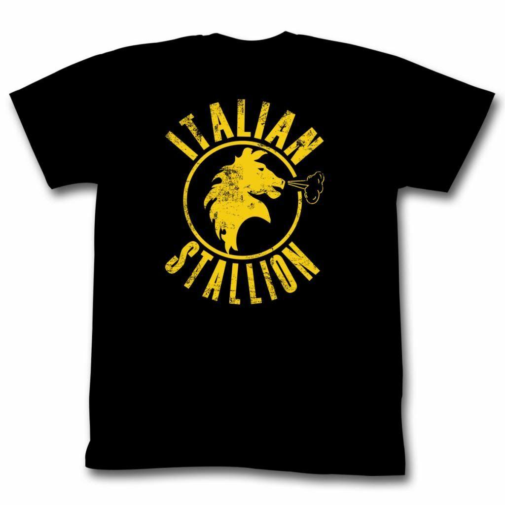 Rocky Black Stallion Black T-Shirt Mens Womens Tees Top M
