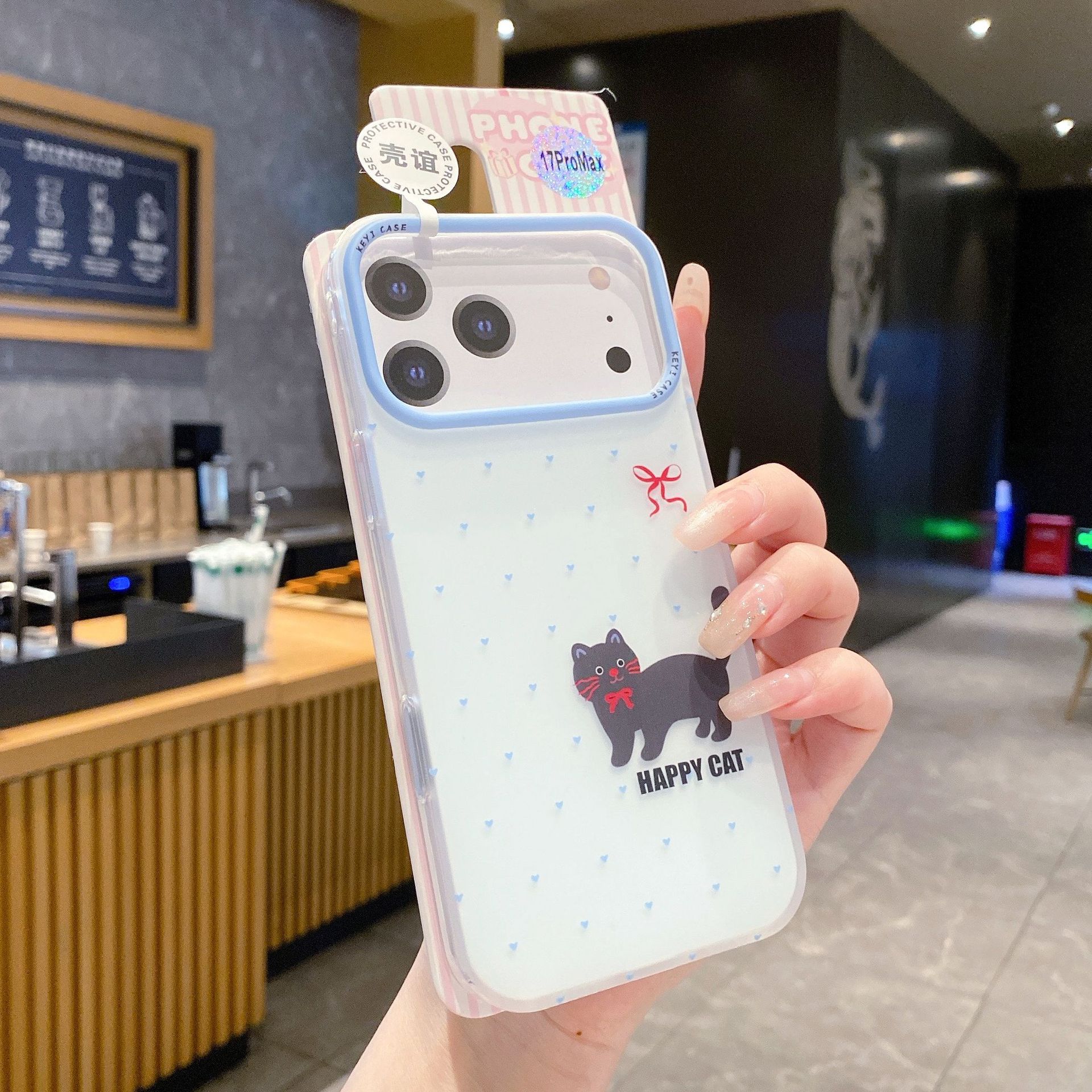 

Applicable to Apple Card Skin Sense Series Mobile Phone Case Cartoon Cat and Dog Upgrade AI Button Protective Case iPhone17 Pro Max