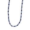 Elegant Retro Lapis Lazuli Beaded Necklace for Women - Versatile, High-End Fashion Clavicle Chain