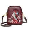Retro Fashion Hundred Large Capacity Soft Embroidery Women's Backpack, Ethnic Style Travel Tote Shoulder Bag