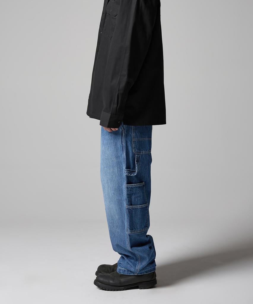 Dickies Loose Fit Carpenter Utility Denim Pants Medium Blue