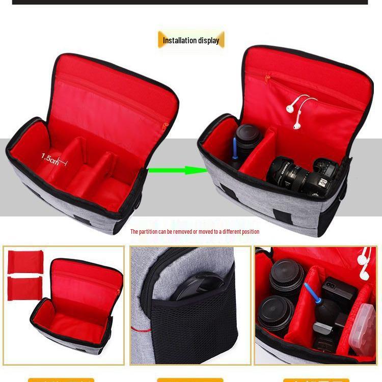 Canon DSLR Einzelschulter Umhänge-Kameratasche für Digitalmodelle 200D, 850D, 700D, 600D, 7D, 70D, 700D