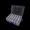 1 Set Diy Pill Seed Beads Jewelry Nail Art Material Organizer Box Transparent Rectangular Plastic Storage Box Jewelry Accessory