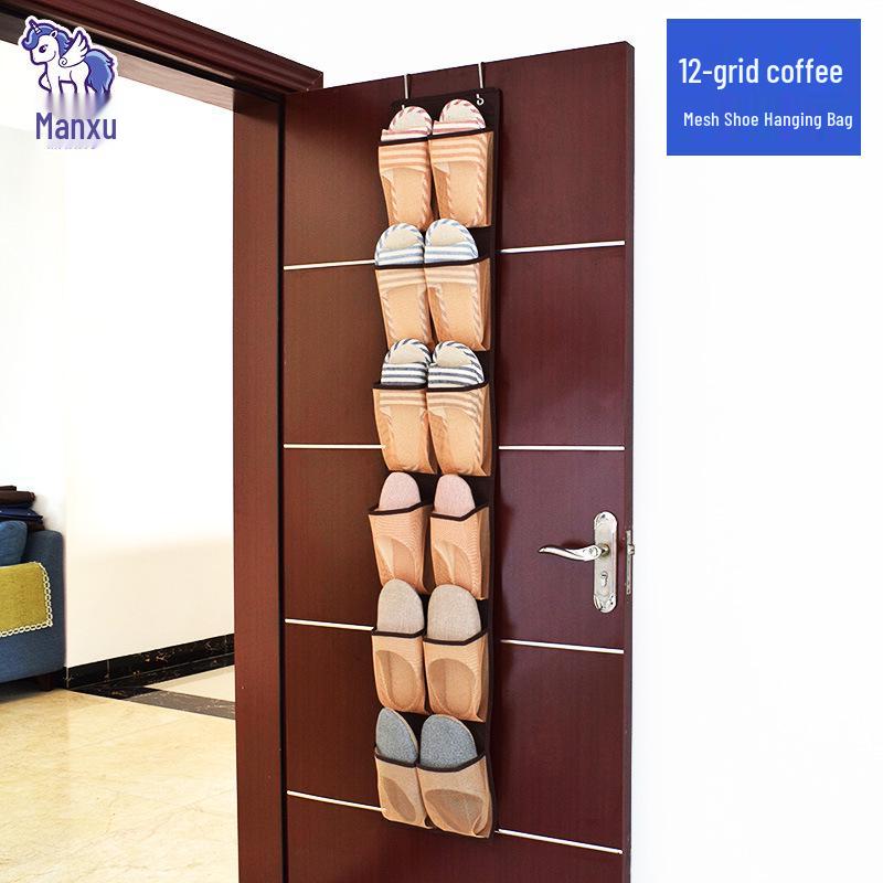 

Органайзер для обуви и тапочек на 24 отделения, подвесной, с карманами Large