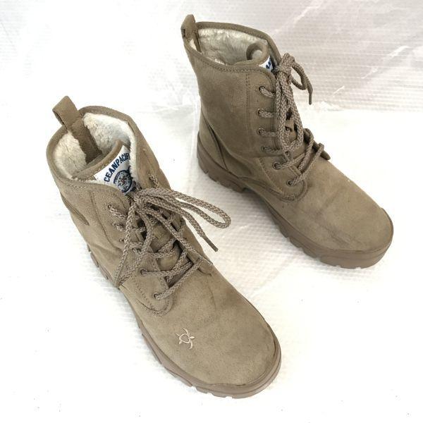 Ocean Pacific Warm Liner Mouton Short Boots 23.0 Beige(USED)