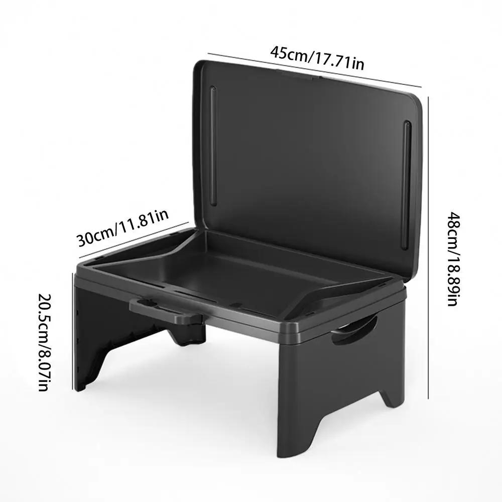 1PC Car mounted small table board, portable, foldable dining table for easy storage, student dormitory space saving table