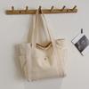 Korean Style Canvas Tote Bag Large Capacity Cloth Shoulder Bag Portable Shopping Handbag  Students
