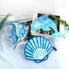 Stereo Wandbehang Silikonform Valentinstag Seepferdchen Delfin Dekoform DIY Desktop-Ornamente Anhänger Epoxidharzform