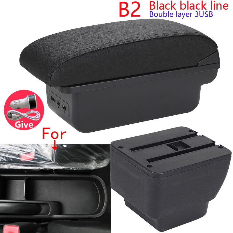 For MAZDA 2 Armrest For Mazda 2 Demio Car Armrest Box Retrofit Storage Box Car Accessories Interior Details Simple Installation
