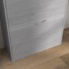 12-Shoe Flip Drawer Storage Cabinet - Grey Wood-Effect