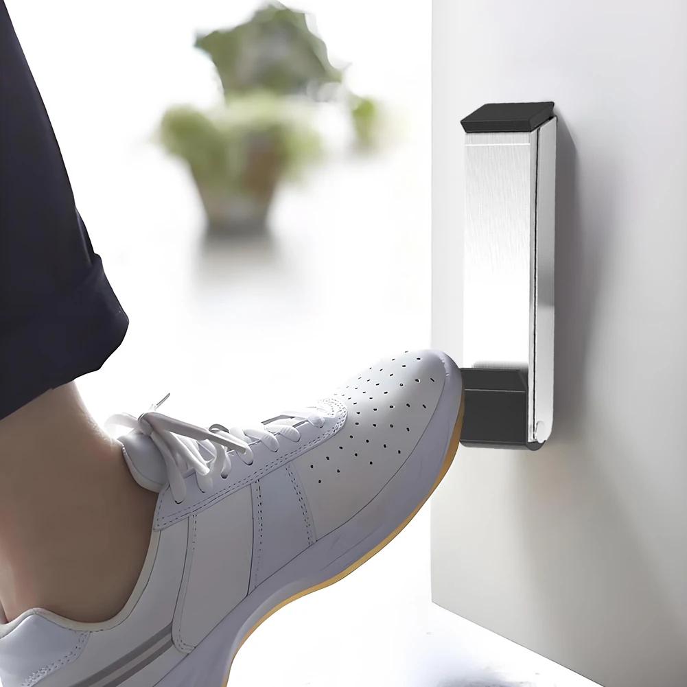 Safety Door Stopper Windproof Gate Blocker Door Blocker Easy Pedal Kick Down Door Holder for Home Office