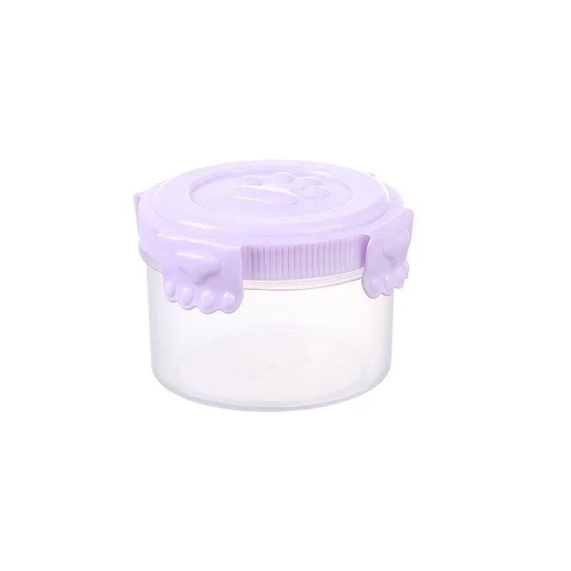 

Mini Storage Container Leak Proof Portable Sealed Bottle With Lid For Sauce Jam Fruit Outdoor Barbecue Lunch Kitchen Gadget фіолетовий