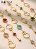 Stainless Steel Chain Bracelet With Shiny Round Faceted Czech Crystal Glass For Women High-end Luxury Zircon Women's Bracelets