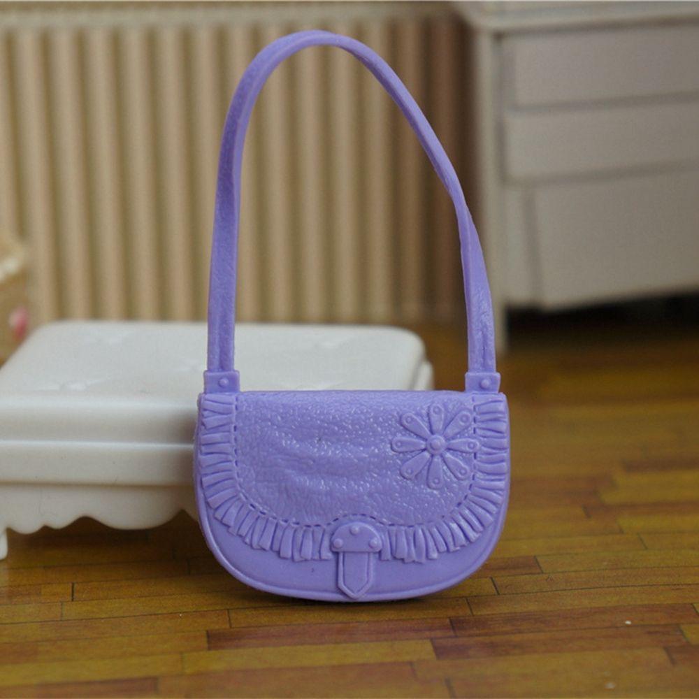 34 Styles Fashion Dollhouse Kids Toys 1/6 Doll Accessories Lady Plastic Bag Dolls Handbag Purse