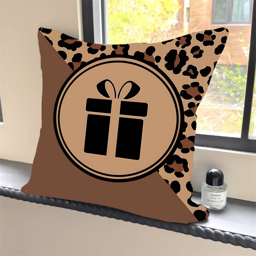 1PC Fashion Leopard Print Pillow Case Square  Bedroom Sofa Leisure Comfort Cushion Car Home Decoration