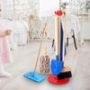 Ferramenta de Limpeza Doméstica para Crianças Brincadeira de Faz de Conta Pá de Faxina Pano Brinquedo Montessori Espanador